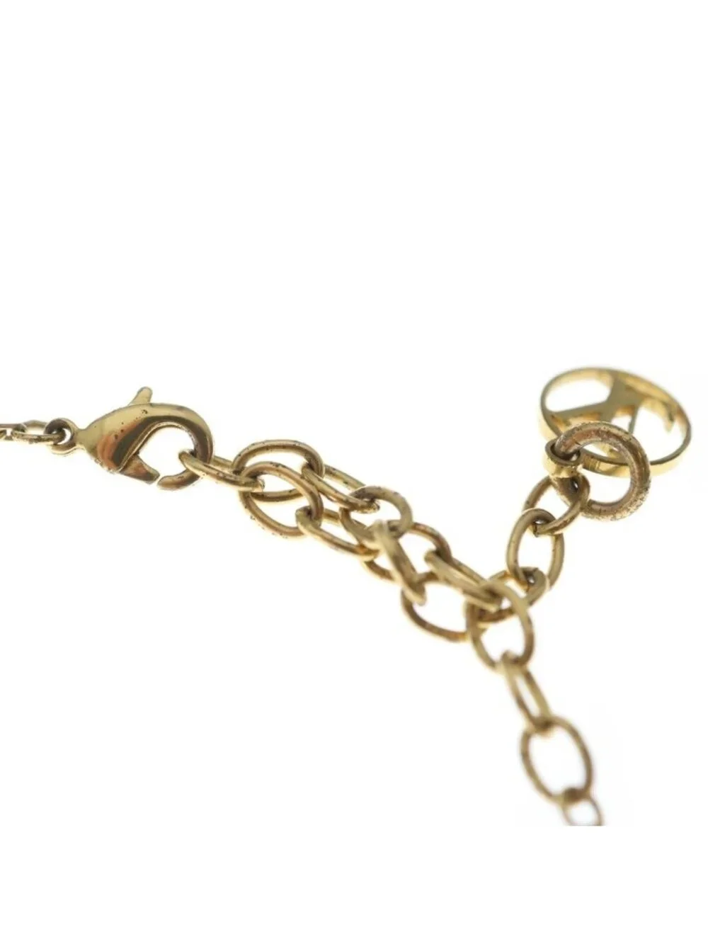 Louis Vuitton Monogram Pendant Chain LV Flower Gram Gold
